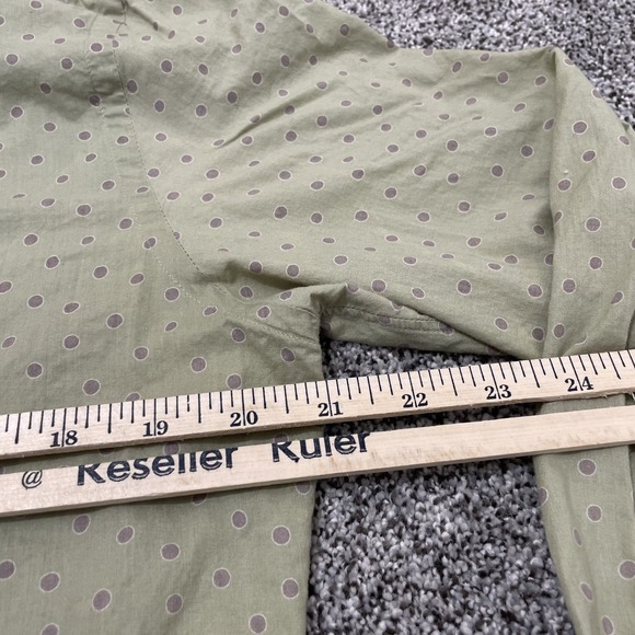 Paul Smith London Dress Shirt Men XL Green Long Sleeve Polka Dot Fitted - Picture 6 of 9